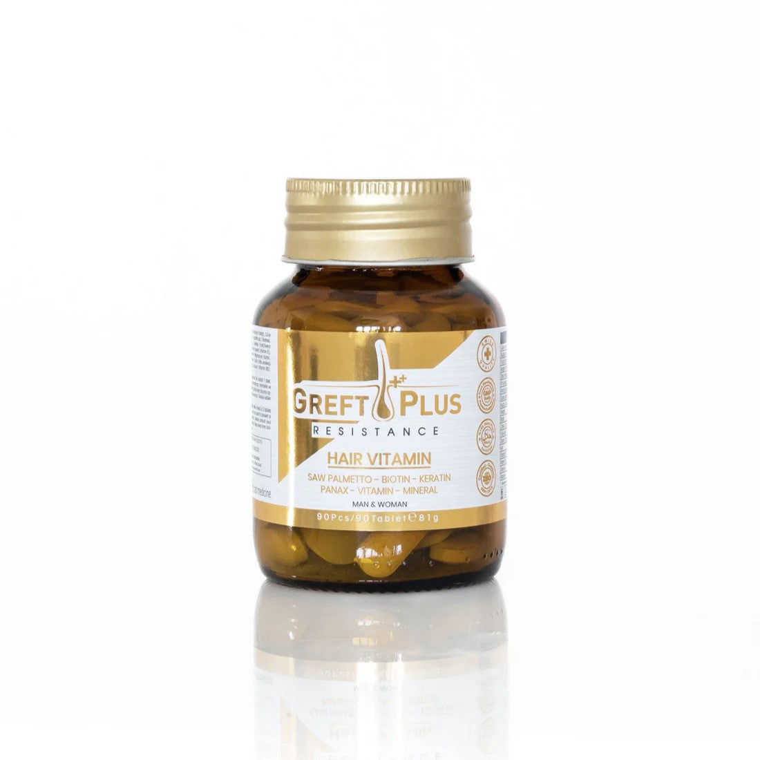 Greft Plus Hair Vitamin for Hair Loss ( 90 Tabs )