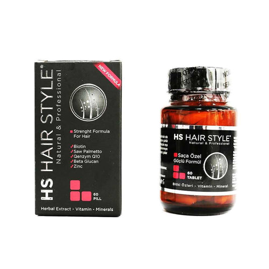 HS Hair Style Anti Hair Loss Hair Vitamin 60 Tablets - 6 LOT