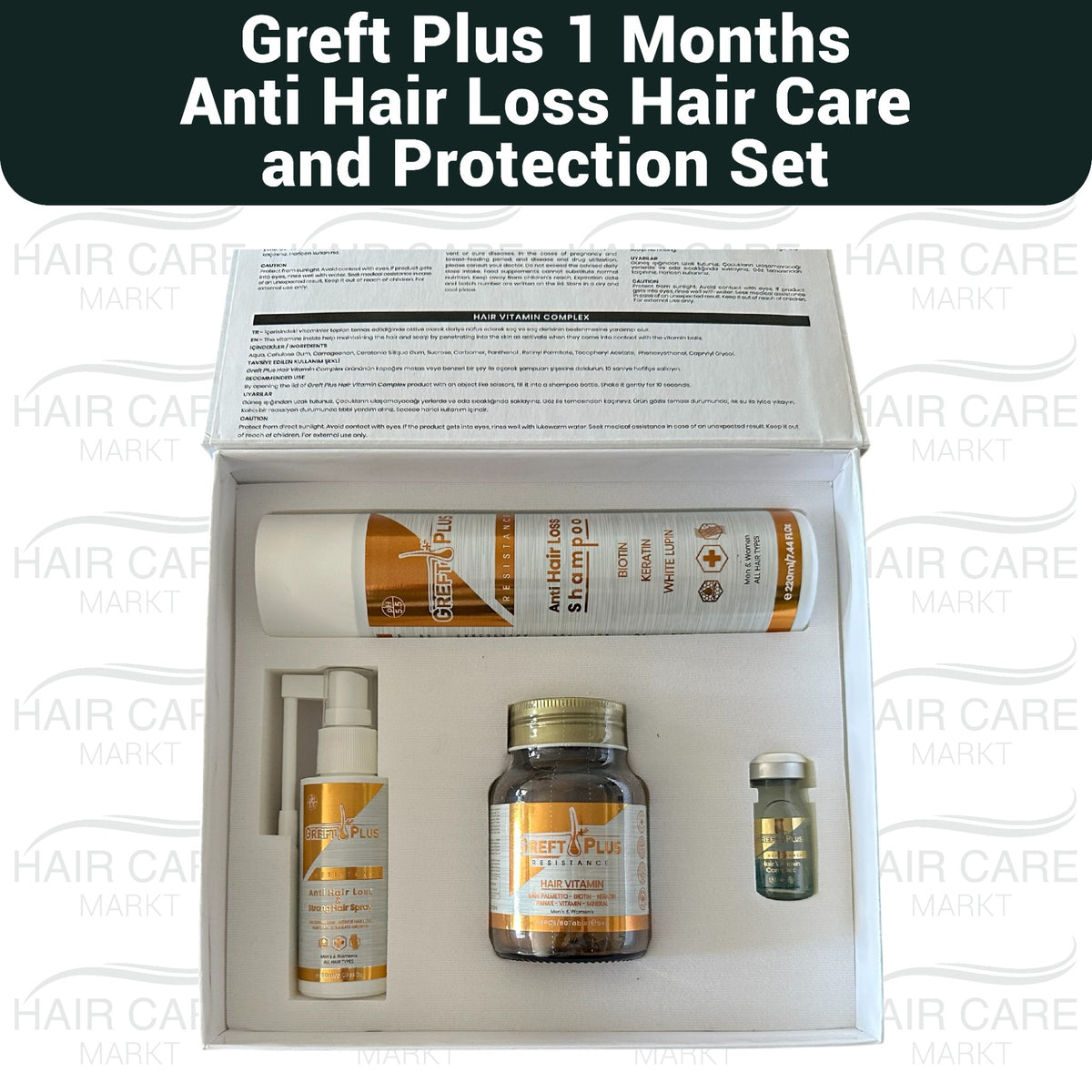 Greft Plus 1 Months After Hair Transplant Complete Set