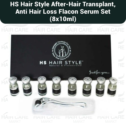 Hs Hair Style Flacon Serum Set (8tlg. + Dermaroller)