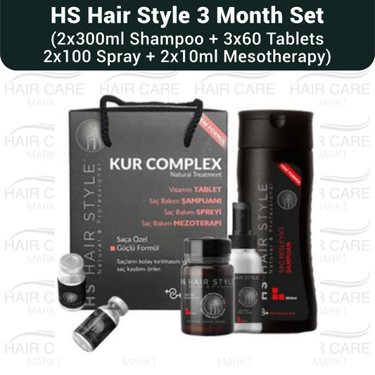 HS Hair Style 3 Monate Anti-Haarausfall, Haarpflegeset nach Haartransplantation