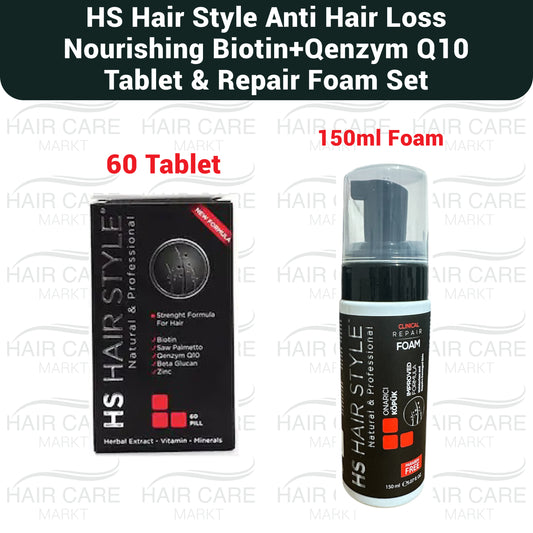 HS Hair Style Anti Haarausfall Panthenol Schaum + Haar Vitamin Set