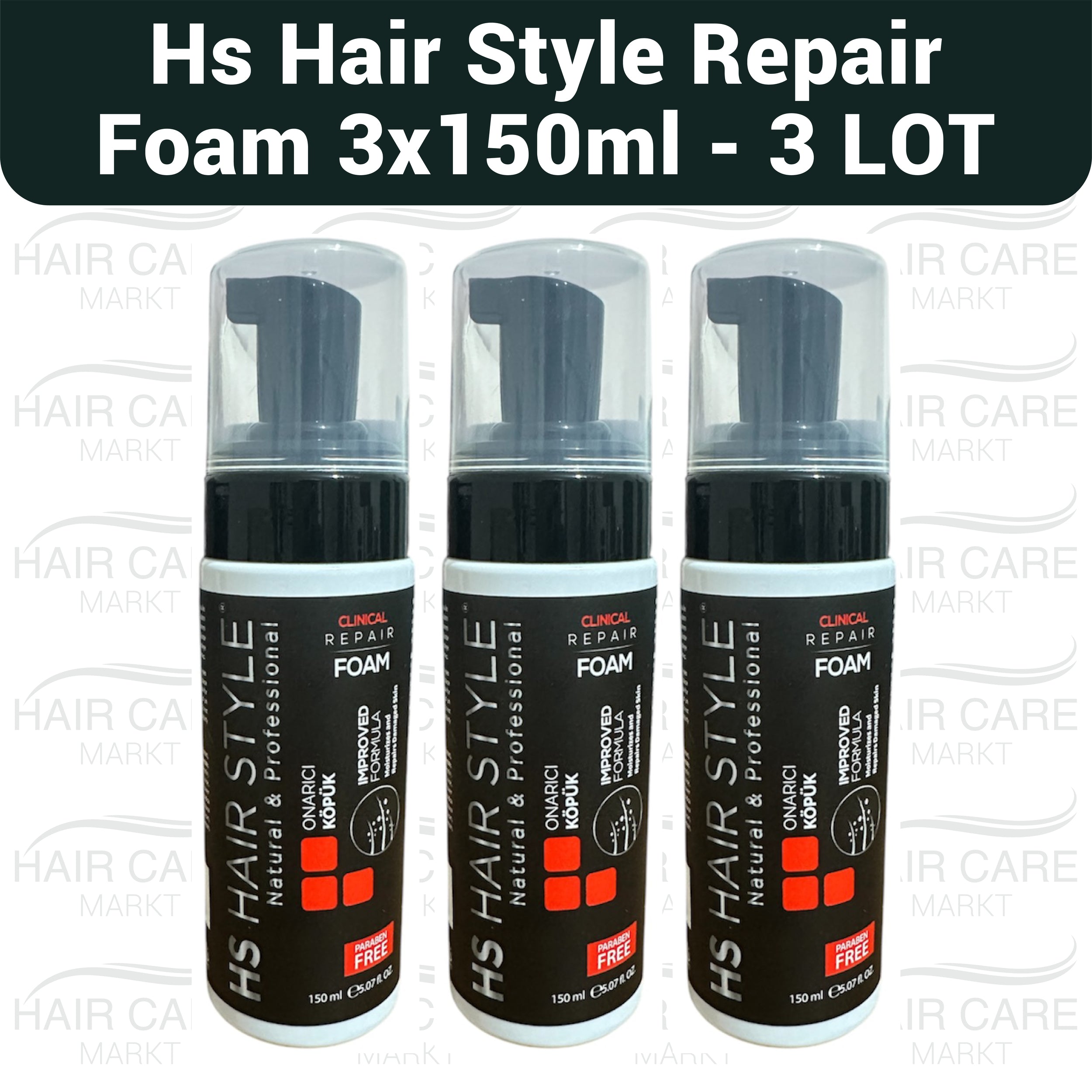 HS Hair Style Hair Repair Foam 150ml (3 PACK) – HAIR CARE MARKT