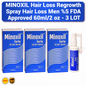 MINOXIL Forte  5% Anti Hair Loss Scalp Spray (3 Pack)