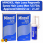 MINOXIL Forte  5% Anti Hair Loss Scalp Spray (2 Pack)