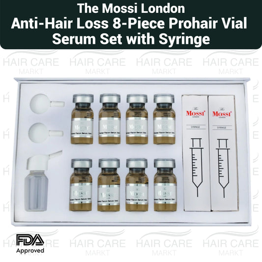 Mossi London Haarserum Ampullen-Set 8-tlg. Kopfhautpflege-Ampullen-Kit Applikator