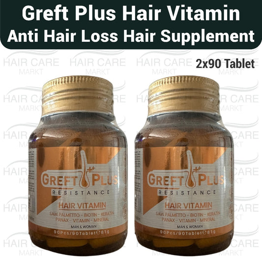 Greft Plus Hair Vitamin for Hair Loss - 2×90 Tablets