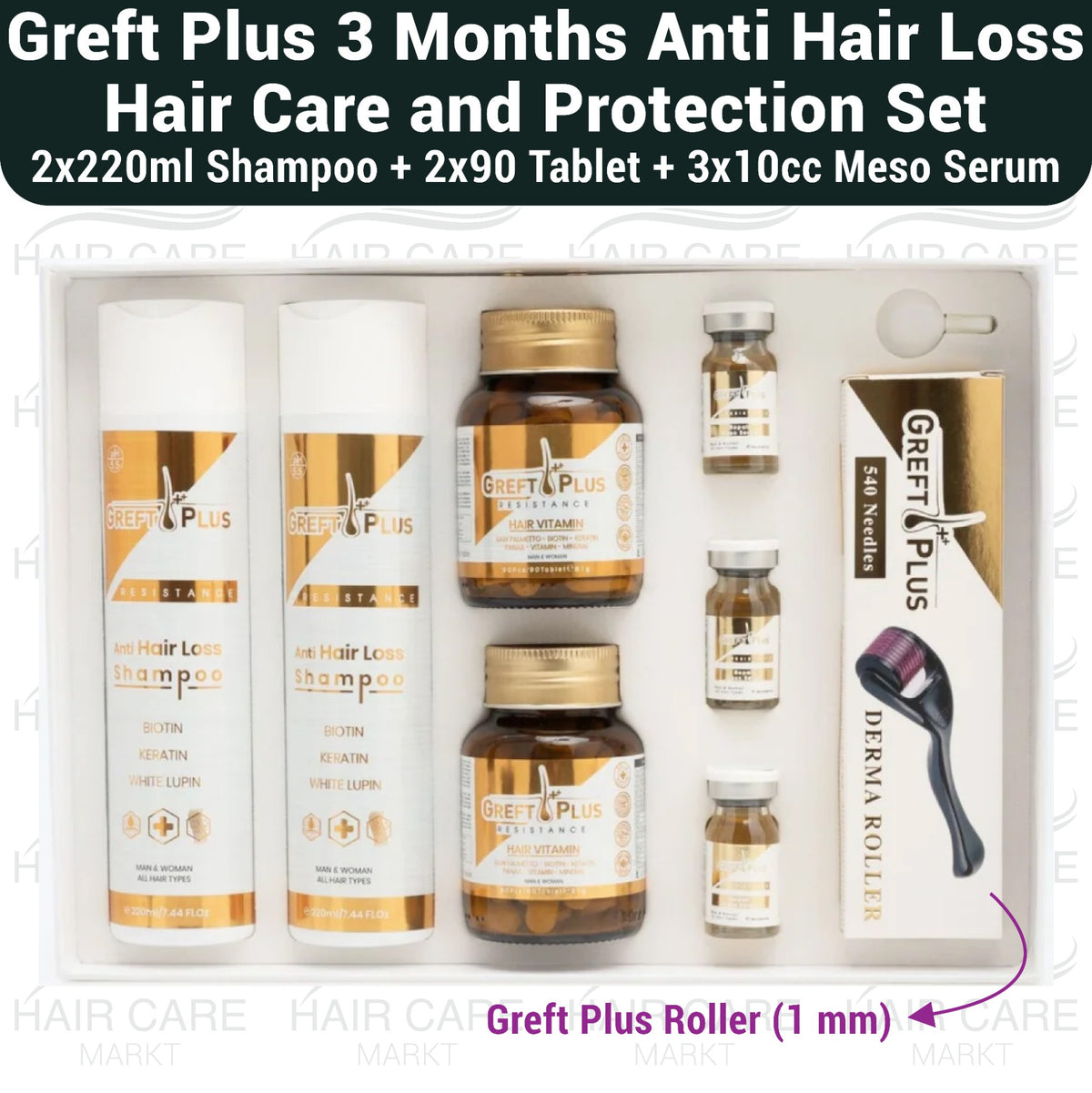 Greft Plus 3 Months After Hair Transplant Mesotherapy Set