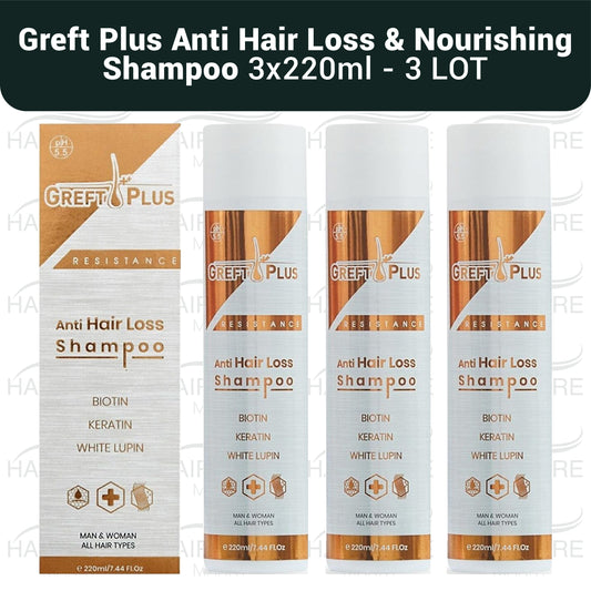Greft Plus Anti Hair Loss & Nourishing Shampoo - 3 LOT (3x220ml)