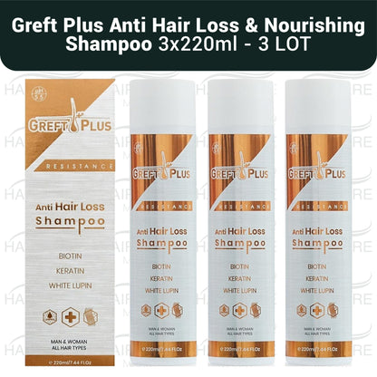 Greft Plus Anti Hair Loss Nourishing Shampoo 220ml (3 PACK )