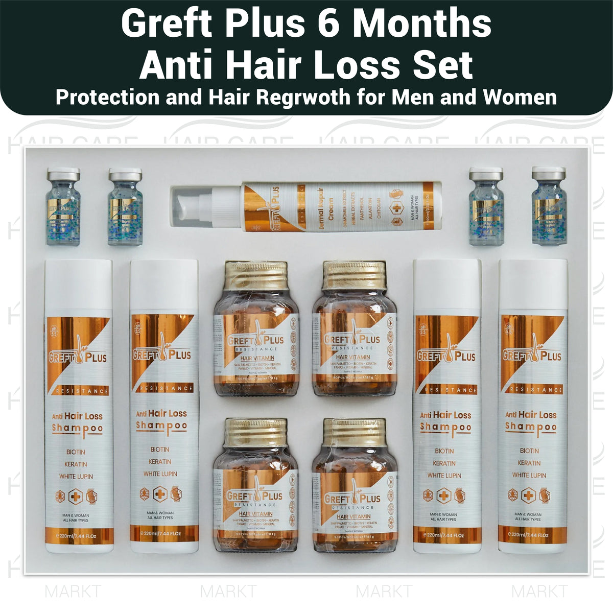 Greft Plus 6 Months After Hair Transplant Complete Hair Set