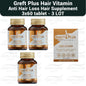 Greft Plus Hair Vitamin for Hair Loss ( 60 Tabs ) (3 PACK )
