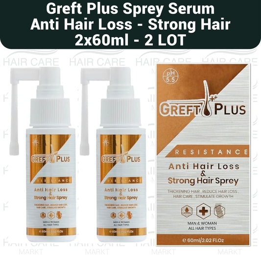 Greft Plus Anti Hair Loss Spray Serum for Strong Hair 2x60ml