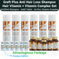 Greft Plus Anti Hair Loss Shampoo, Hair Vitamin And  Complex Serum Set ( 6 PACK )