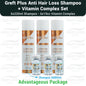 Greft Plus Anti Hair Loss Shampoo and Vitamin Complex Set ( 3 PACK )