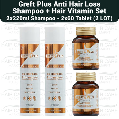 Greft Plus Anti Hair Loss Shampoo And Hair Vitamin Set ( 2 PACK )