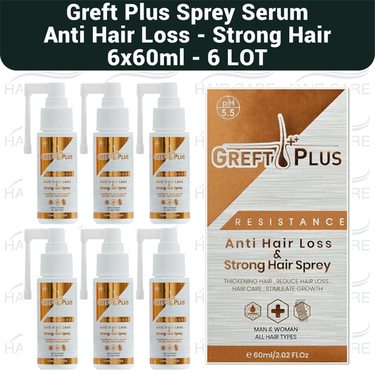 Greft Plus Anti Hair Loss Spray Serum for Strong Hair 6x60ml