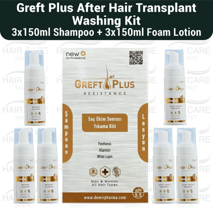 Greft Plus After-Hair Transplantation Washing Kit ( 3 PACK )