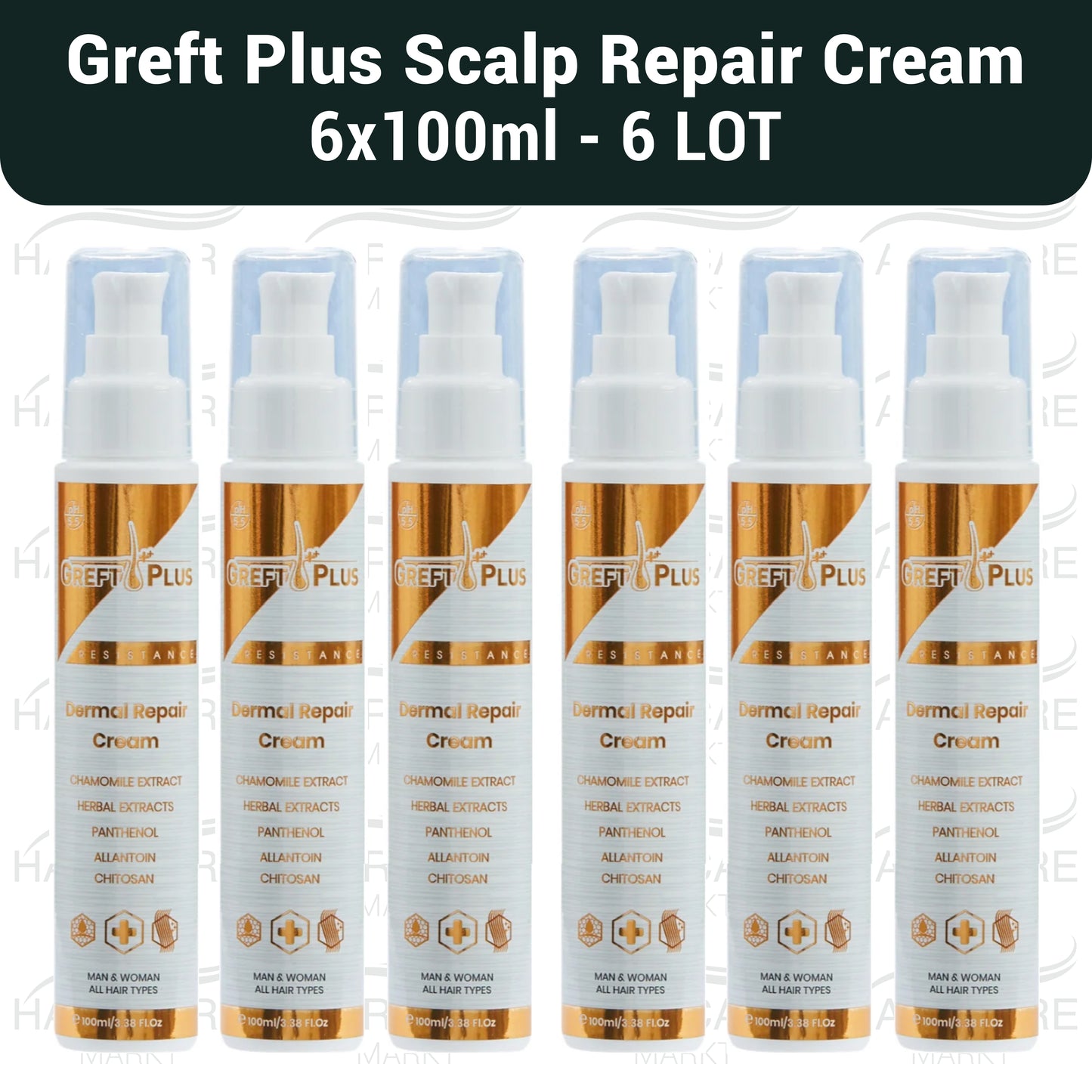 Greft Plus Dermal Repair Cream 6×100 ml- 6LOT