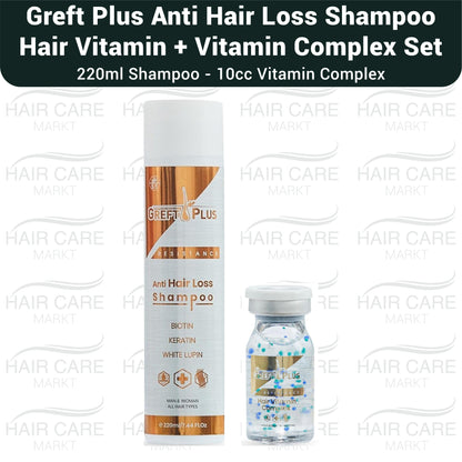 Greft Plus Anti Hair Loss Shampoo and Vitamin Complex Set