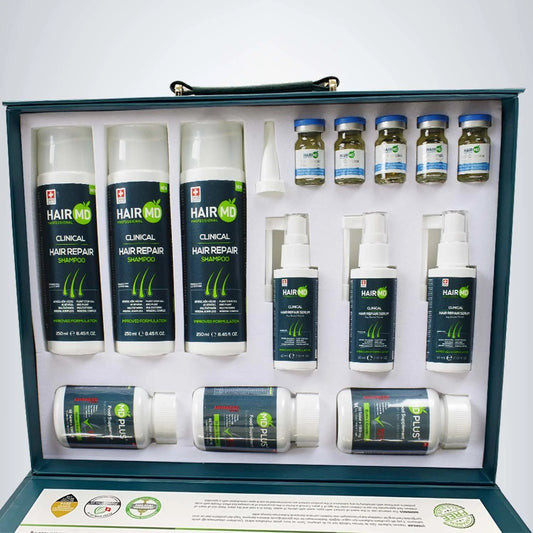 HairMD Haar Reparatur Set 3 Monats-Kit Shampoo Serum Vitamine