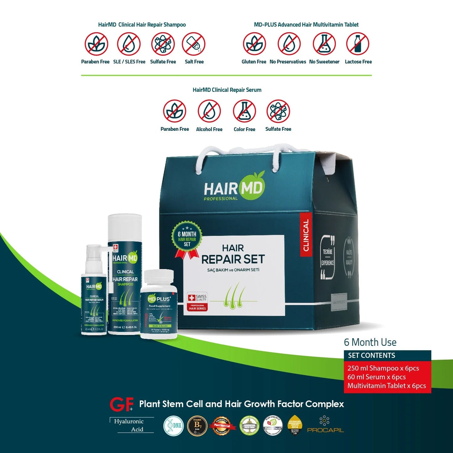HairMD Anti Hair Loss 6 Months Hair Repair Set