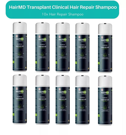 HairMD After Hair Transplant Hair Loss Scalp Care Shampoo - 10 LOT