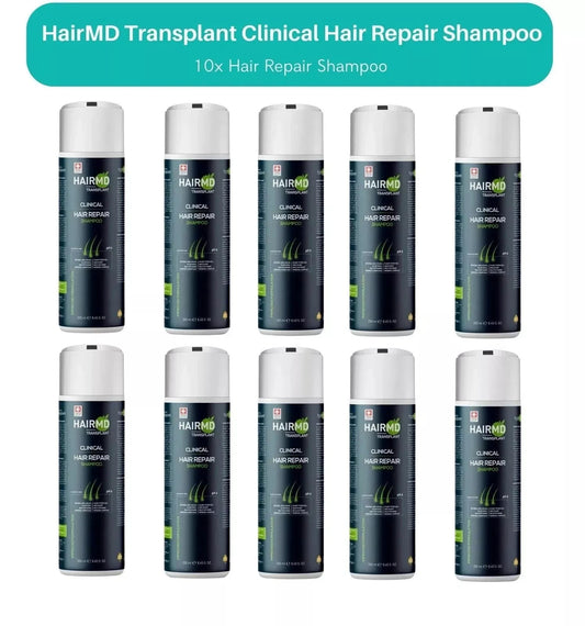 HairMD After Hair Transplant Hair Loss Scalp Care Shampoo - 10 LOT
