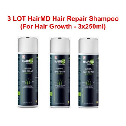 HairMD After Hair Transplant Hair Loss Scalp Care Shampoo - 3 LOT