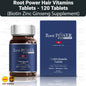 Root Power Haarvitamine Tabletten, Biotin Zink Ginseng Ergänzung (120 Tabs)