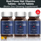 Root Power Haarvitamine Tabletten, Biotin Zink Ginseng Ergänzung (120 Tabletten) - 3er-Pack