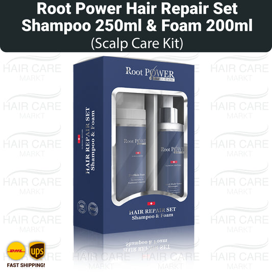 Root Power Haar-Reparatur-Set, Kopfhautpflege-Kit (Shampoo+Schaum)